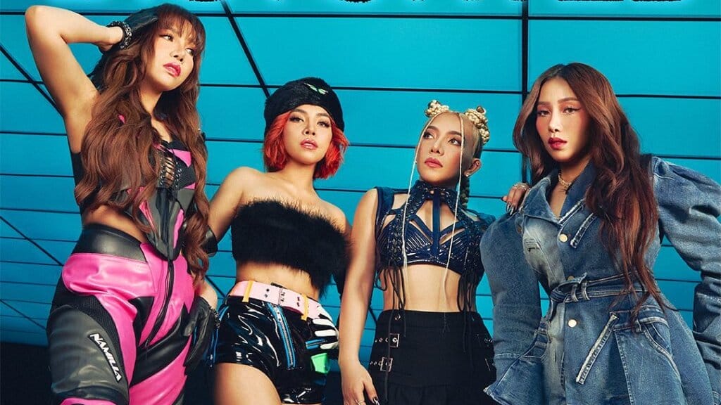 4th Impact Absolutely Stun in Awesome New Single "ALL AT ONCE" 18 Promotional photo for "Distorted" which sees 4th Impact posing together with a blue-tiled ceiling behind them.