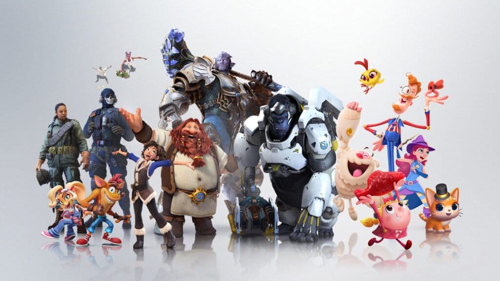 Microsoft Completes Acquisition of Activision Blizzard King with Games Set To Drop in 2024 8 Gaming characters from the Activision Blizzard King franchises which Microsoft has acquired.
