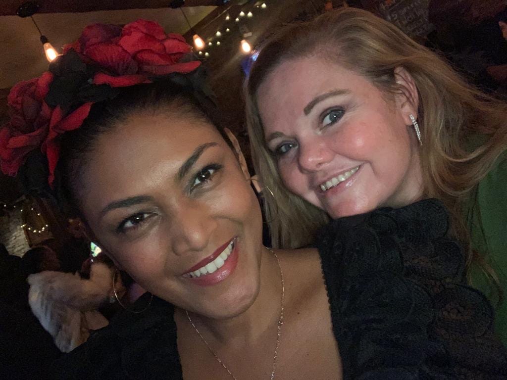 Lauren Atkins, founder of the NYC Web Fest, taking a selfie with Program Director, Zerelda Nothnagel.