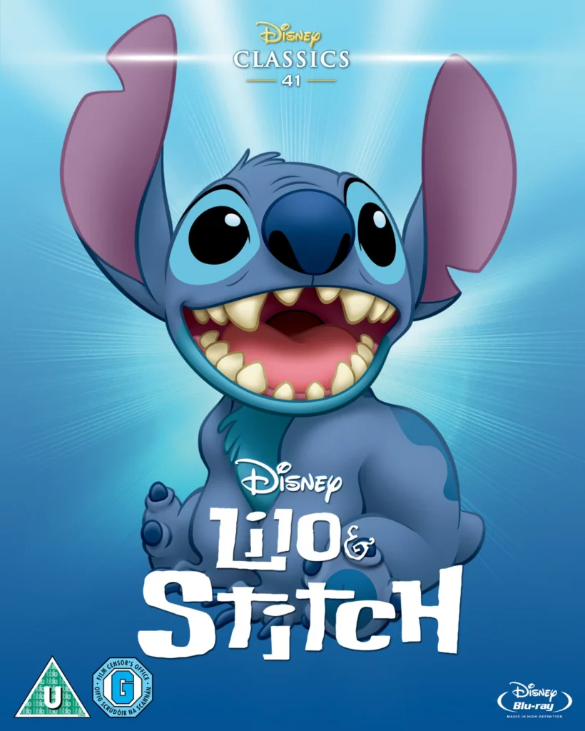 Disney Reveals First Look at CGI Stitch for Upcoming 2025 "Lilo & Stitch" Live-Action Film 46 The cover of the limited edition version of the DVD to Disney's 2002 film "Lilo & Stitch" which sees Stitch sitting with a big smile on his face.