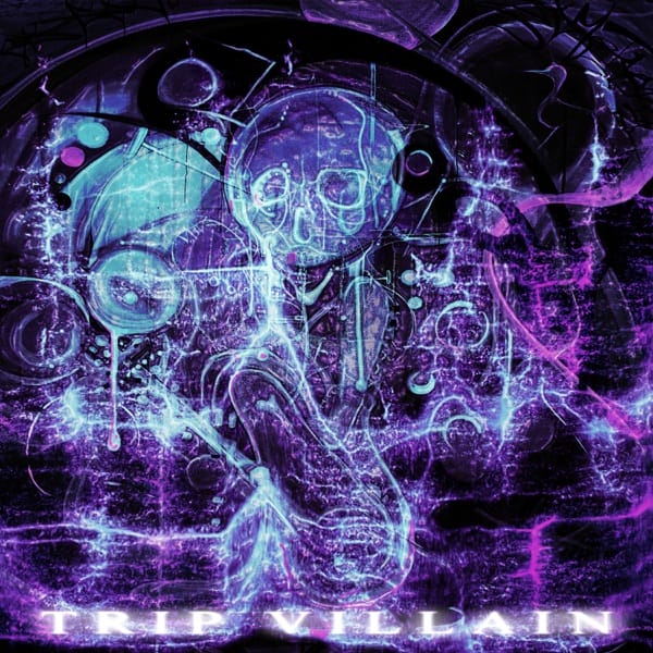 "Lowbender": TRIP VILLAIN Blends Metal and Electronic in Explosive New Single 2 Official single cover artwork for "Lowbender" which shoes an electronic neon figure around more electronic waves in blue and purple.