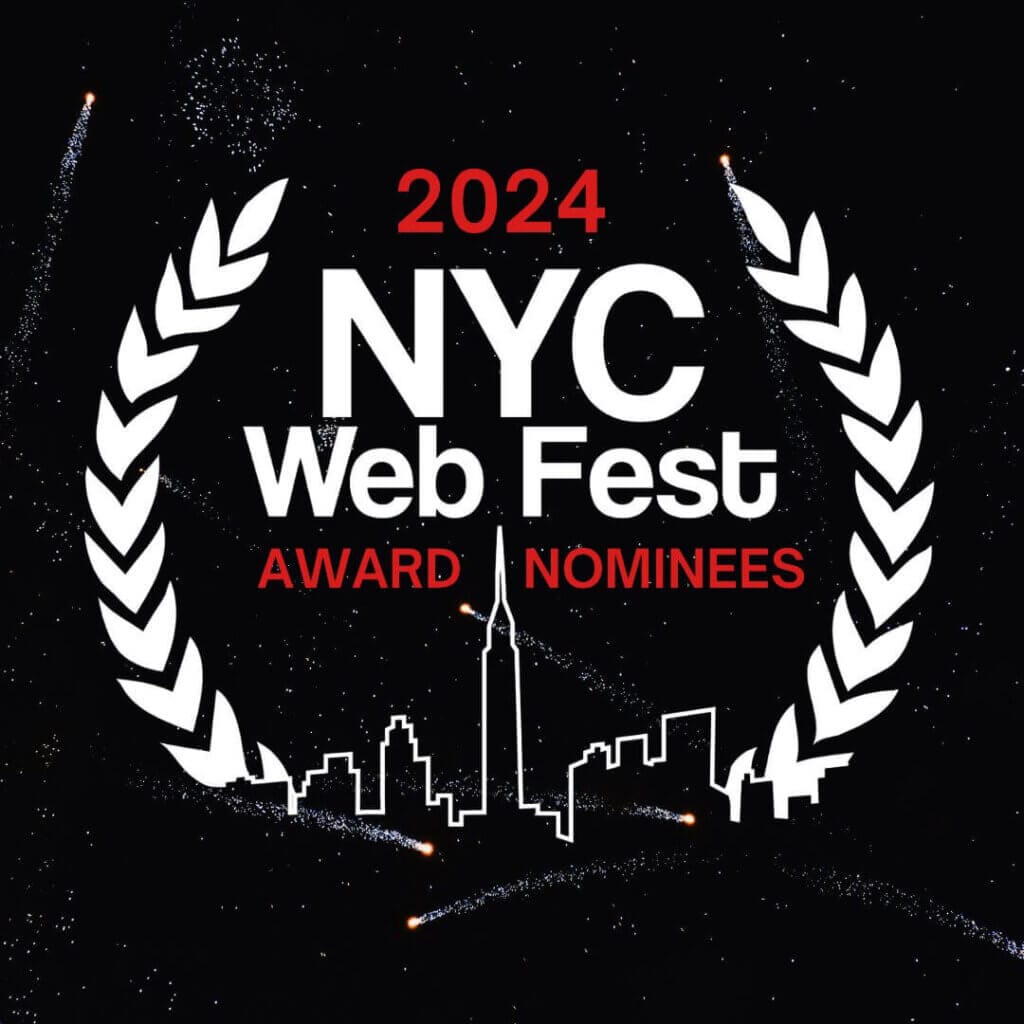 NYC Web Fest 2024: Celebrating Official Award Nominations and Selections, Plus the Launch of the Footprint Network Streaming Channel 20 Official logo of the NYC Web Fest 2024 which sees a skyline drawing outline of New York City below the words "NYC Web Fest" with a black background with white sparkle streaks. The words "Award Nominees" can be found just above the skyline.