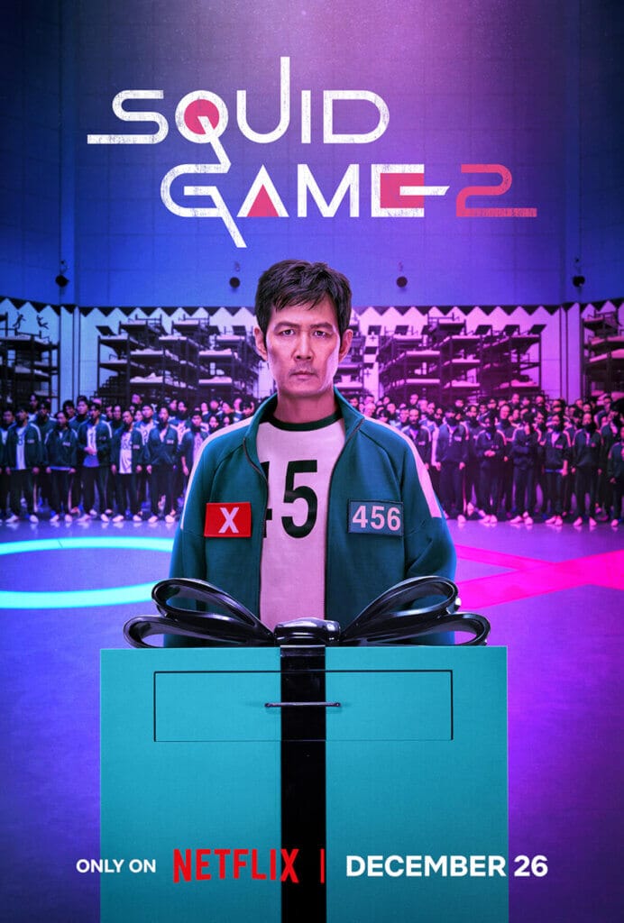 Squid Game Season 2 Trailer Drops: The Survival Game Returns With Higher Stakes and Familiar Faces 18 Official poster for Squid Game Season 2 which sees Lee Jung-jae reprising his role as Seong Gi-hun, wearing the green uniform and making the decision whether to continue on with the games or to end them. The rest of the competitors are behind him.