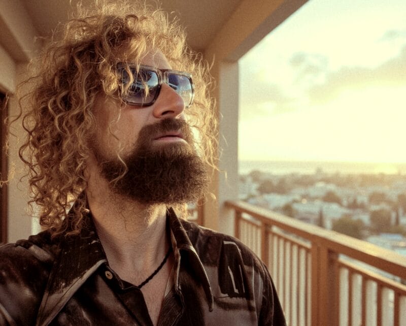 Vanderwolf Blends Personal Experience With Mesmerising Sound in “A Time To Die”, the Latest Installment in His Awesome Vanderwolf Singles Club 7 Max Vanderwolf wearing a brown shirt and some shades, standing on a wooden balcony.