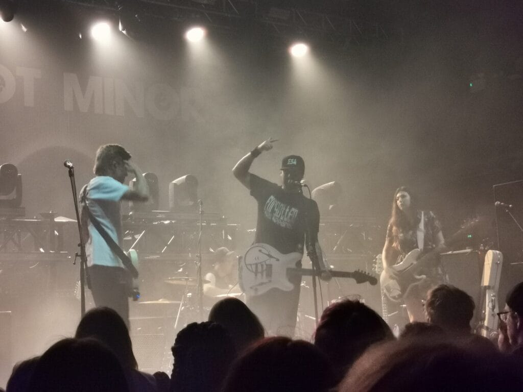 Homecoming performing on stage at the O2 Institute Birmingham.